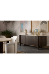 Modern European furniture - Solid Oak 4-Door Sideboard - www.oroa.com