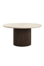 Modern European furniture - Cream Marble Round Dining Table - www.oroa.com