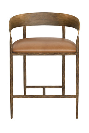Hammered Metal Counter Stool by Splendido Zanatta