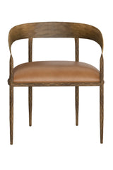 Modern European furniture - Antique Brass Framed Dining Chair - www.oroa.com