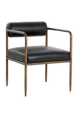 Modern European furniture - Leather Bolster-Back Dining Chair - www.oroa.com