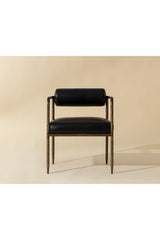 Modern European furniture - Leather Bolster-Back Dining Chair - www.oroa.com