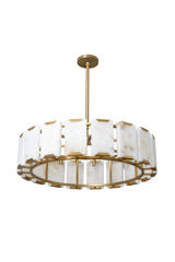 Modern European furniture - Alabaster Panels Chandelier - www.oroa.com