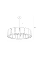 Modern European furniture - Alabaster Panels Chandelier - www.oroa.com