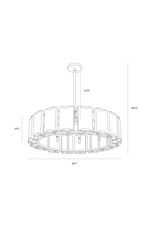 Alabaster Panels Chandelier | Splendido Rovira | Oroa.com