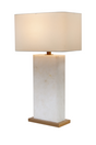 Modern European furniture - White Alabaster Table Lamp - www.oroa.com