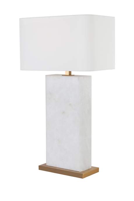 Modern European furniture - White Alabaster Table Lamp - www.oroa.com