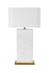 Modern European furniture - White Alabaster Table Lamp - www.oroa.com