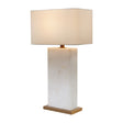 White Alabaster Table Lamp by Splendido Rovira