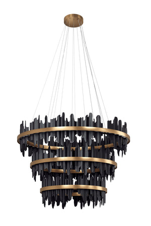 Black 3-Tier Chandelier | Splendido Icarus | Oroa.com
