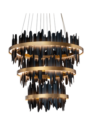 Black 3-Tier Chandelier | Splendido Icarus | Oroa.com