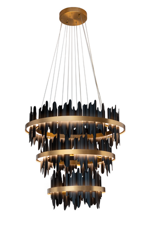 Black 3-Tier Chandelier | Splendido Icarus | Oroa.com