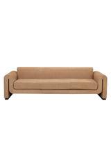 Modern European furniture - Tan Nubuck Leather Sofa - www.oroa.com