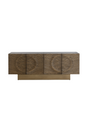Modern European furniture - Antique Brass 4-Door Sideboard - www.oroa.com