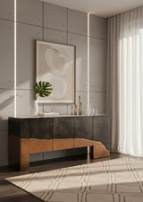 Modern European furniture - Copper Patina Accent Sideboard - www.oroa.com