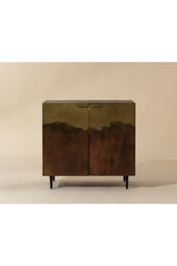 Modern European furniture - Antique Brass Ombre Nightstand - www.oroa.com