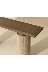Modern European furniture - Antique Brass Console Table - www.oroa.com