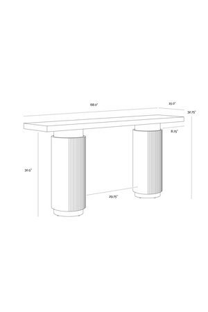 Antique Brass Console Table | Splendido Ashva | Oroa.com