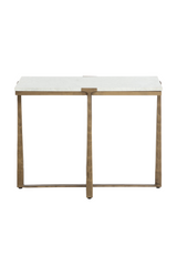 Modern European furniture - Rectangular White Marble Side Table - www.oroa.com