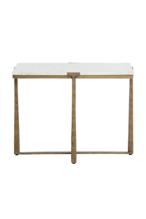 Rectangular White Marble Side Table | Splendido Cowell | Oroa.com