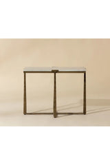 Modern European furniture - Rectangular White Marble Side Table - www.oroa.com