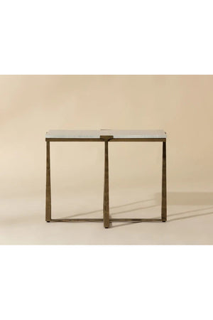 Rectangular White Marble Side Table | Splendido Cowell | Oroa.com