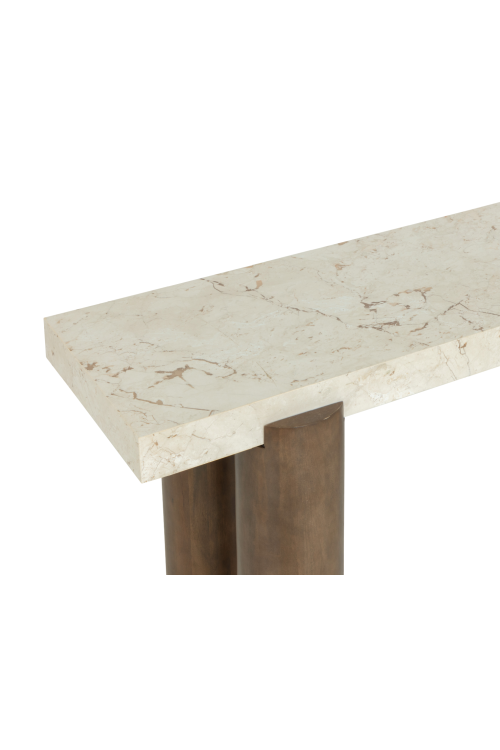   Modern European furniture - Cream Breccia Marble Console Table - www.oroa.com | Oroa.com