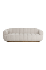 Modern European furniture - Channeled Cream Sofa - www.oroa.com