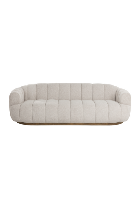 Modern European furniture - Channeled Cream Sofa - www.oroa.com
