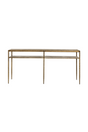 Modern European furniture - Antique Brass 2-Layer Console Table - www.oroa.com