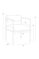 Modern European furniture - Leather Bolster-Back Dining Chair - www.oroa.com