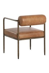 Modern European furniture - Leather Bolster-Back Dining Chair - www.oroa.com
