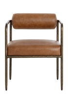 Modern European furniture - Leather Bolster-Back Dining Chair - www.oroa.com