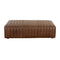 Italian Textured Leather Ottoman by Splendido Lewin, alternate view 7