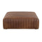 Italian Textured Leather Ottoman by Splendido Lewin