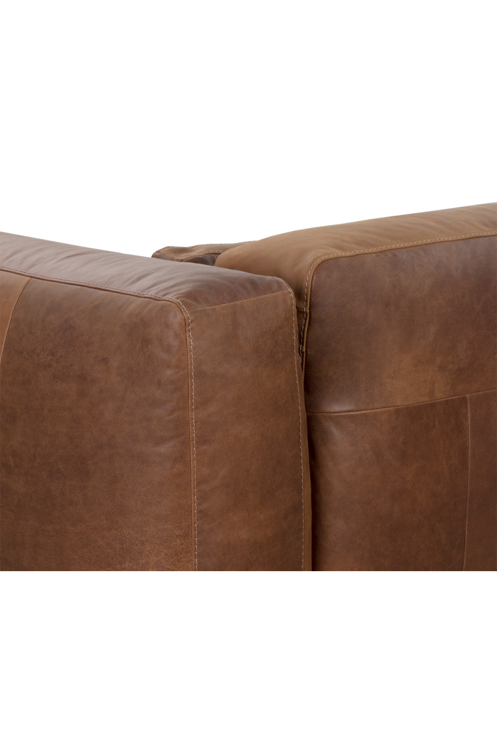 Brown Leather Chaise Sofa | Splendido Beau