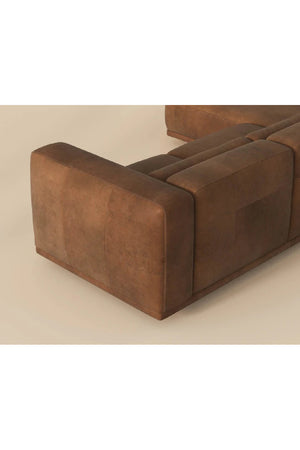 Brown Leather Chaise Sofa | Splendido Beau | Oroa.com