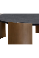 Modern European furniture - Round Concrete Indoor/Outdoor Coffee Table - www.oroa.com
