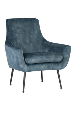 Blue Fabric Lounge Chair by Splendido Aletta Accent Chair