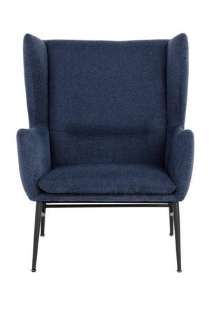 Blue Wingback Lounge Chair | Splendido Kasen | Oroa.com