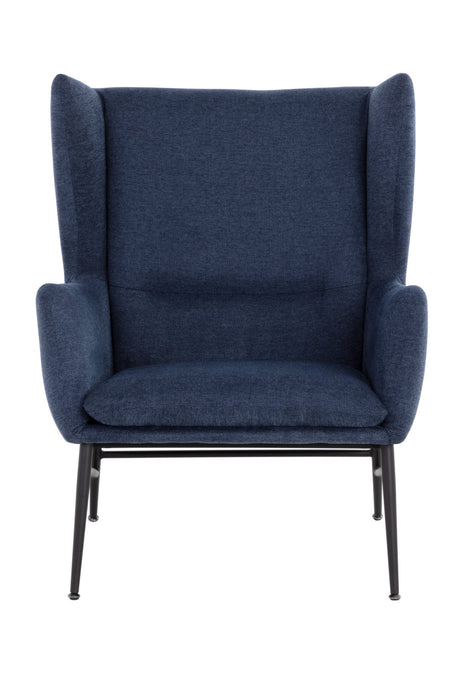 Modern European furniture - Blue Wingback Lounge Chair - www.oroa.com