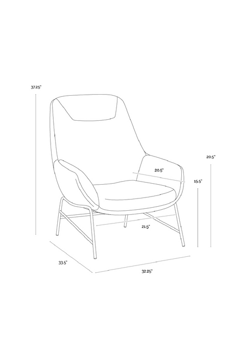 Modern European furniture - Leather Exterior Lounge Chair - www.oroa.com