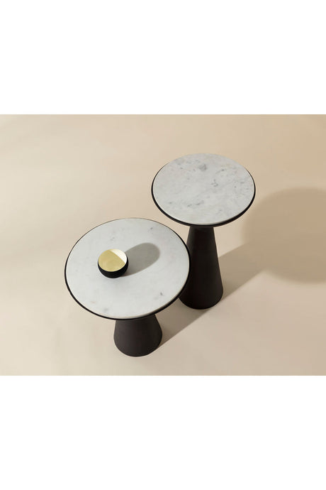 Modern European furniture - Bronze Base Nesting End Tables (2) - www.oroa.com