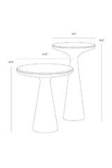 Modern European furniture - Bronze Base Nesting End Tables (2) - www.oroa.com