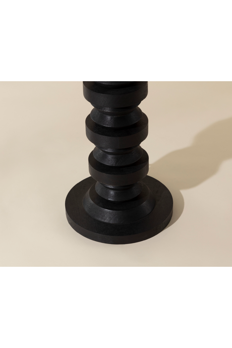 Modern European furniture - Black Wooden Base Floor Lamp - www.oroa.com