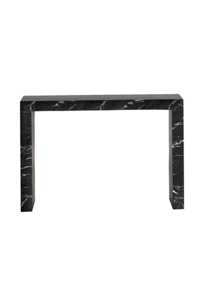 Black Marble-Look Indoor/Outdoor Console Table by Splendido Axle