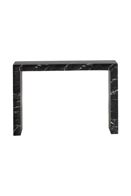 Black Marble-Look Indoor/Outdoor Console Table | Splendido Axle | Oroa.com