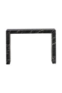 Modern European furniture - Black Marble-Look Indoor/Outdoor Console Table - www.oroa.com