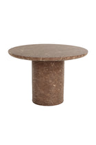 Modern European furniture - Round Indoor/Outdoor Marble Effect Dining Table - www.oroa.com