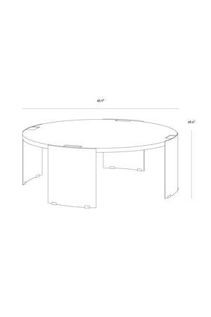 Round Concrete Indoor/Outdoor Coffee Table | Splendido Gallus | Oroa.com